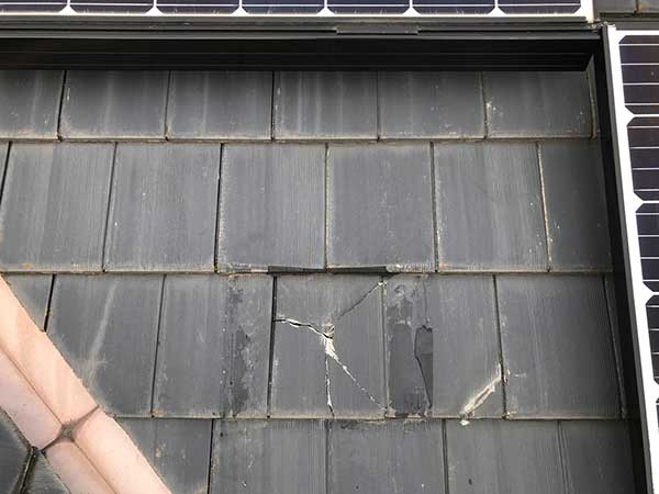 屋根のひび割れ・浮き