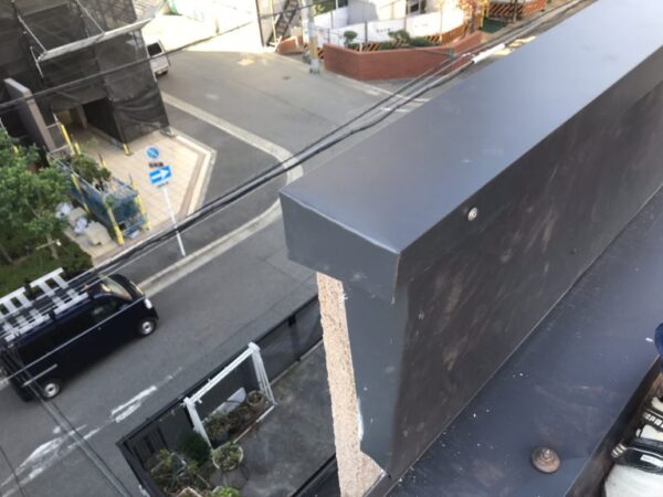 大阪市にて屋根修理〈笠木交換〉 施工後