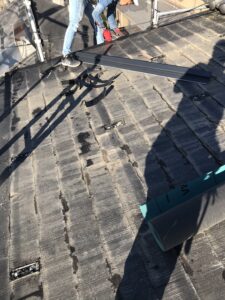 河内長野市にてカラーベスト屋根の雨漏り修理 施工前
