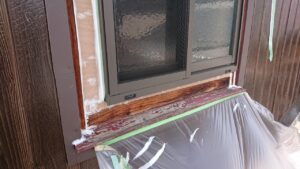 窓枠サッシの入れ替え工事