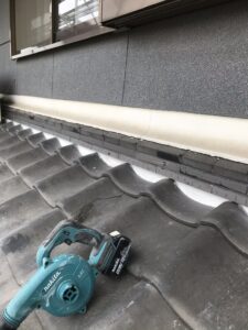 大阪市にて瓦屋根修理〈漆喰補修〉 施工後
