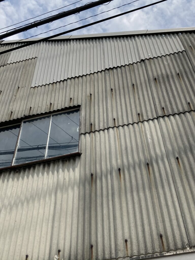 工場外壁スレート工事