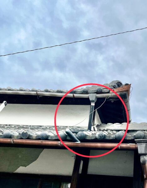 大阪府和泉市にて屋根修理〈雨樋一部交換工〉 施工後