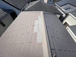 大阪府堺市にて築25年戸建てスレート屋根修理 施工前